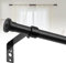 Bastone Tende, 71-200cm Bastoni per Tende Set con Staffe in Acciaio Inossidabile - Diametro 16mm Aste per Tende in Stile Rustico Opaco/Nero