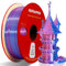 RepRapper Silk Dual Colour PLA Filament 1.75 mm 3D Printer Filament PLA Shiny Filament 1 kg Multiple Colour PLA Filament Dimensional Accuracy +/- 0.03 mm, 1 kg Spool (2.2 lbs) Rosa/Blau