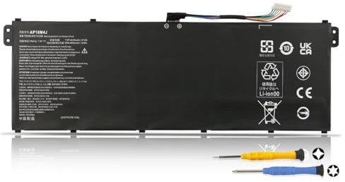 K KYUER 37Wh 4870mAh AP16M4J Batteria per Acer Aspire 3 A317-33 A314-22 Series A317-33-P77P A317-33-P7MK A317-33-P7XT A317-33-P059 A317-33-P0KU A317-33-P1SQ A317-33-P2SN A317-33-P35Q A317-33-P3JG