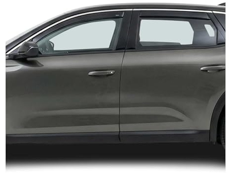 OMAC Windabweiser für Citroen C5 X 2022-2026 Acryl Dunkel 4tlg | Regenabweiser, Schützt vor Regen und Spritzwasser, waschstraßenfest