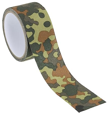 PATIKIL Camouflage Ruban 2 x 5.5 Yards, Auto Adhésif Protecteur Camouflage Ruban Emballage Imperméable Bandage pour Extérieur Chasse Campement, Sombre Camouflage