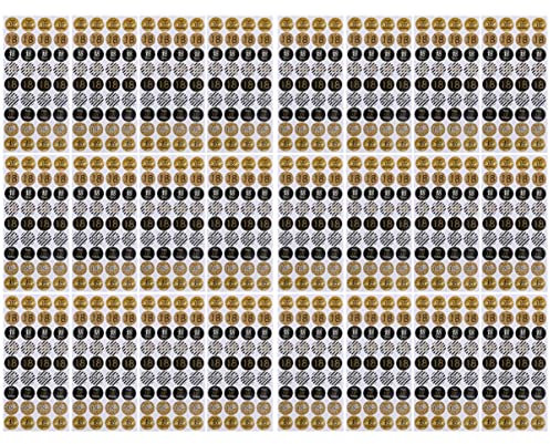 Toyvian 864 Stk Kreis Aufkleber Alles Zum 18. Geburtstagsaufkleber Abdichtende Aufkleber Plätzchen-aufkleber Zum 18. Geburtstag Backen Aufkleber Geburtstagsparty Liefert Süssigkeit