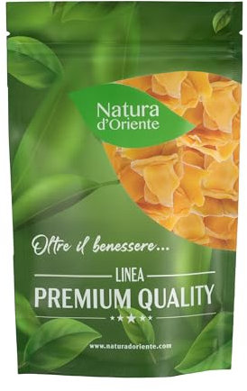 NATURA D'ORIENTE Zenzero Disidratato Naturale 500g – Morbido a Fette – Senza Zucchero Aggiunto e Senza Fruttosio – 100% Puro, Ideale per Snack e Ricette.