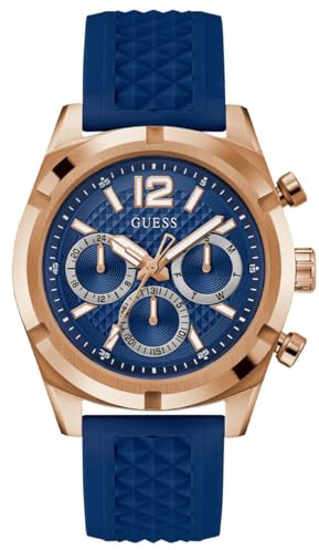 GUESS Herren Uhr Armbanduhr Resistance Silikon