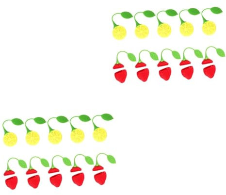 IMIKEYA 20pièces Infuseurs à Thé Forme De Fruits Filtre à Thé Silicone Pour Infusion De Fruits De Et Réutilisables Et