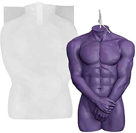 Moule De Corps De Femme | Femmes Hommes Corps Forme Bougie Moules | Femme Mâle Torse Silicone Epoxy Coulée Moules, Décoration Maison, Décoration Gâteaux