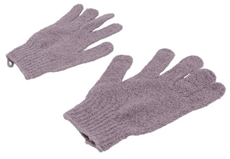 Healeved 1paar Titel Peelinghandschuhe Für Fünf Finger Exfoliations-handschuhe Für Männer Und Frauen Hauterneuerung Mit Seife Duschgel Oder Meersalz