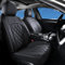Coverado Sitzbezug Auto Vordersitze 2 Stück, Universal Auto-Schonbezüge- Luxus Kunstleder wasserdichte Autositz Protektor Komplett-Set für Limousine/SUV/Pickup/Van