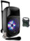 Party Light & Sound - Enceinte Nomade sur Batterie 300W Bluetooth PARTY-8LED - Micro - Tuner - Enceinte Portable sans Fil LED PARTY-BAGGY30 Cadeau