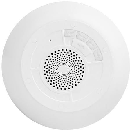 VBESTLIFE Schwimmender Pool-Lautsprecher, IPX7 Wasserdicht, 360-Grad-Stereo-Sound, Tragbarer -Lautsprecher mit RGB-Lichtern, für Pool, Dusche, Reisen