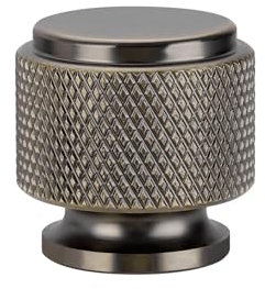 Yagman 10 Pack Knurled Kitchen Cabinet Knobs Antique Bronze Round Dresser Knob Modern Drawer Hardware Cupboard Handles Furniture Knobs for Bathroom Single Hole Knobs for Wardrobe GH-ABZ-K10