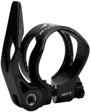 Sattelklemme Schnellspanner Fahrradsitzschlauchklemme Aluminiumlegierung 31.8mm / 34,9 mm Mtb Sitzklammer Radfahren Fahrradzubehör Sattelklemme(Black 31.8mm)