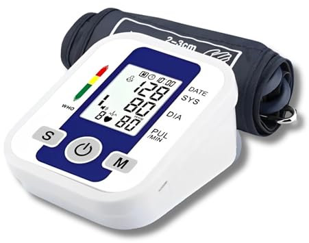 Tensiómetro Digital para Brazo – Monitor de Presión Arterial Automático con Detección de Pulso Irregular, Pantalla Grande y Memoria, Ideal para Uso Médico y en el Hogar