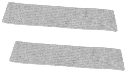 KITANDOVE 2pezzi Tappetini Antiscivolo Per Scale Lavabili e Autoadesivi Per Colore Grigio Per Anziani e Domestici