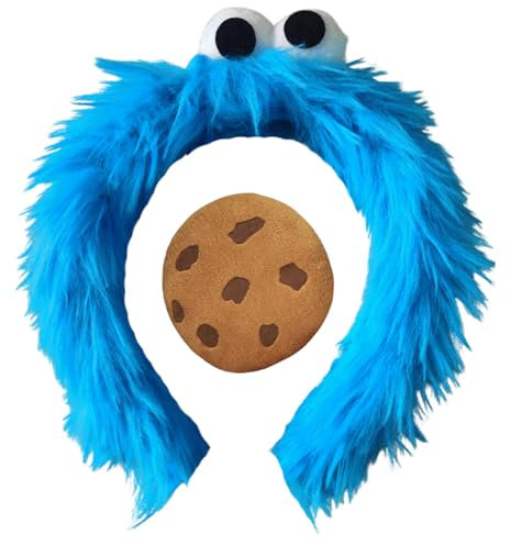 ATAYOU 2 Stück Augen Stirnband mit Keks, Monster Kopfbedeckung für Karneval Fasching Fastnacht holloween Kostüm