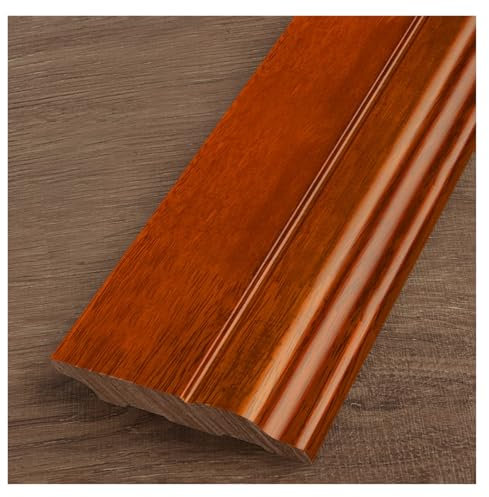 PLIKMN Skirting Baseboard Multifunctional Solid Wood Skirting Board,Caulk Strip Beading for Laminate Flooring/Wall Ceiling/Cabinet Countertop,Waterproof and Scratch-resistant(H 10cm/3.9in,15m/49.2ft)