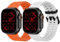 2 Stück Ocean Silikon Armband - Kompatibel mit Apple Watch Ultra 2/Ultra Armband 49mm 46mm 45mm 44mm, Soft Silikon Sport Armbänder für iWatch Ultra 2, iWatch Ultra Series 10 SE/9/8/7/6/5/4/3/2/1