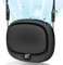 Ventilatore Portatile Da Collo, Mini Ventilatore Palmare, Ventilatore Personale Ricaricabile Tramite USB, 5 Velocità Regolabili, Ventilatore Indossabile A Mani Libere Per Casa, Viaggi, Esterni, Nero