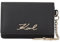 KARL LAGERFELD K/Signature Kartenetui mit schwarzer Kette, Schwarz , Medidas: 10 cm x 7 cm x 2 cm, Modern
