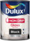 ASA® Dulux Non Drip Gloss Black Paint For Wood & Metal Long Lasting Protection Resists, Drips and Runs 750ml
