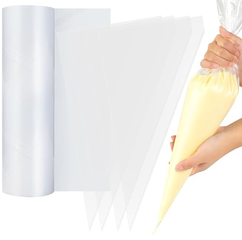 100PCS Disposable Piping Bags, 21 Thicken Piping Bags, Icing Bags,Cake Decorating Bags, Disposable Icing Piping Bags,Strong Icing Bag for Cupcake Dessert Cookies Decoration.