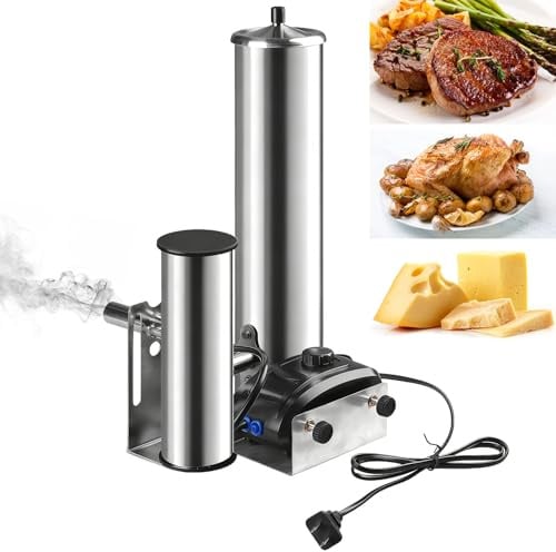 Kaltrauchgenerator, Edelstahl, elektrisch, mit Pumpe, für BBQ | Bis zu 12 Stunden Rauch; für Fleisch und Käse.