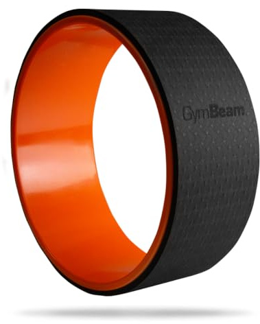 GymBeam Yoga Wheel Orange - Vielseitiges Hilfsmittel für Yoga & Pilates, ideal als Back Stretcher & Back Massage, fördert Beweglichkeit & Muskelentspannung, praktisch für Krafttraining, multicolor