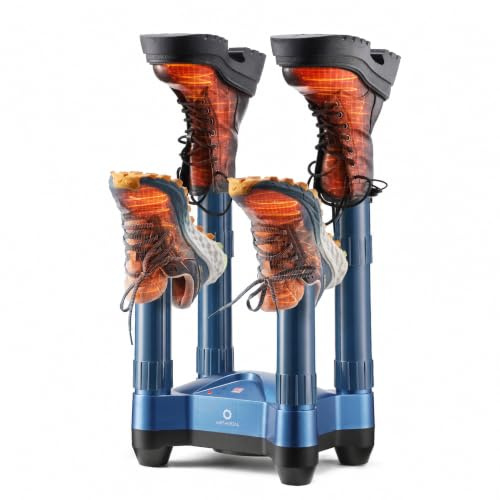 AIRTHEREAL SD20 Schuhtrockner & Schuhdeo – Elektrischer Schuhtrockner mit Ozon-Desinfektion, Heizgebläse, Schnelltrocknung & einstellbarem Timer, geeignet für Arbeitsstiefel, Skistiefel & Sneaker