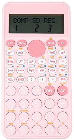 Xixian Scientific Calculator 240 Functions 2-Line LCD Display Battery Powered Compact Desk Math Tool for Office School Business Accounting Students