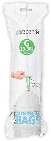 Brabantia 23-30 Litre/Size G Bin Liners, 20 bags