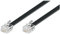 Wentronic Modular-Kabel (2x RJ12 Westernstecker, 6-polig, belegt) schwarz 3m