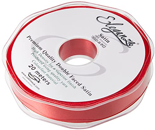 ELEGANZA Double Faced Satin 15mm x 20m Red No.16