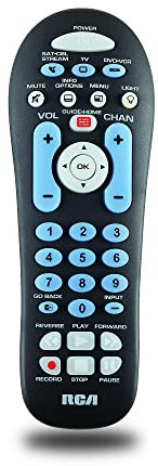 RCA RCR313BR Big Button Three-Device Universal Remote, Black