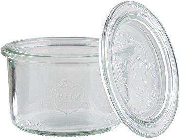 APS 82345 Original 12er Set WECK Gläser 200 ml mit Deckel, 9 cm, H: 6 cm, Sturzform, Einmachglas, Dekoglas, Dessertglas, Vorratsglas, spülmaschinengeeignet, Transparent