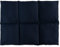 Coussin aux noyaux de cerises 40x30 - Coussin chauffant pour le dos ... - Bouillotte sèche - Compresse chaude ou froide (6 compartiments; Design: Bleu foncé)