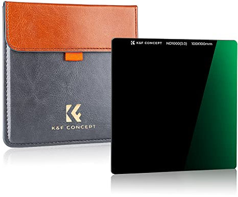 K&F Concept Nano-X Rechteckfilter ND1000(10 Stop) 100x100mm Square Filter Graufilter aus Optisches Glas