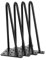 Tischfu? Tischbein M?belbein Tischbeine, 4x Tischbeine Metall Schwarz 30cm/12inch Haarnadel Tischbeine Hairpin Legs Metallfüße Möbel Haarnadelbeine Eisen 30 cm