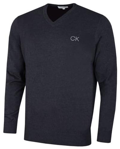 Calvin Klein Mens 2026 Durable Comfort V-Neck Tour Golf Sweater