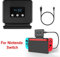 EEEKit Ventola di raffreddamento per Nintendo Switch Dock Set dispositivo di raffreddamento per display della temperatura per NS Original Docking Station, alimentato via USB, cavo integrato