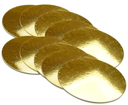Gold Tortenunterlage Rund, 15cm