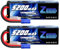 Zeee 2S Lipo Battery 5200mAh 7.4V 80C 38.48Wh Hard case Battery with EC5 Plug for 1/8 1/10 RC Vehicles Car RC Buggy Truggy RC Airplane UAV Drone FPV(2 Pack)