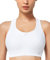 Yvette Sport BH Starker Halt Vorderverschluss Große Größe Mesh Ringerrücken für Lauf Joggen Reiten,Weiß, 3XL Große Größen