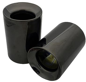 Auto Auspuffrohr Endrohr Für X1 F48 2016 2017 2018 2019 2020 2021 Auto Auspuff Schalldämpfer Spitze Chrom 304 Edelstahl Auspuff Endrohr (Größe : Titanium black)