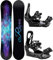 RAVEN Snowboard Set: Snowboard Aura + Bindung s230 Black (150cm + s230 Black S/M)
