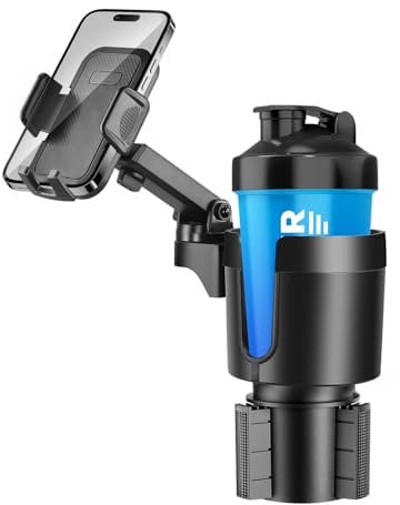 Adjustable Bottle Holder for Cars - 360 Rotation Phone Holder, Universal Extender for Water Bottles & Cups, Easy Installation