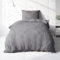 Träumschön Premium Bettwäsche 135x200 + 80x80 cm - Grau Uni Design - Bettwäsche aus 100% Baumwolle – Weich, Atmungsaktiv & Hautfreundlich - bügelfrei