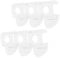 TOPBATHY 6St Blindgriff Fenstergriff Sonnenschutzgriffe Vorhang Haken Vorhang Hardware Haken Plissee Griff Jalousiengriff kabelloser Schirmgriff Kunststoff-Griff Plastik Transparent