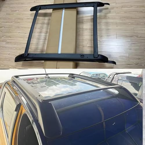 MHysa Auto Dachgepäckträger Korbwanne Dachbox Dachträger Querträger kompatibel mit für Ford Ranger Roof T9 2022 2023 2024 2025 XL XLT, Black roof Rack