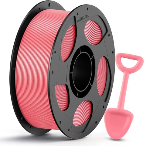 ANYCUBIC PLA Filament 1,75mm, Refill PLA und Spool Kit, 3D Drucker Filament PLA, Vakuumverpackung, Intelligente Identifikation, 1KG Rosa