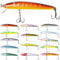 15 Stück Angelköder Set: 3D Fisch Wobbler Kunstköder Set, Fischköder Forellenköder Schwimmköder, Forellen Wobbler Set, Falscher Köder Angelzubehör Angelset für Salzwasser Süßwasser Barsche, Raubfische